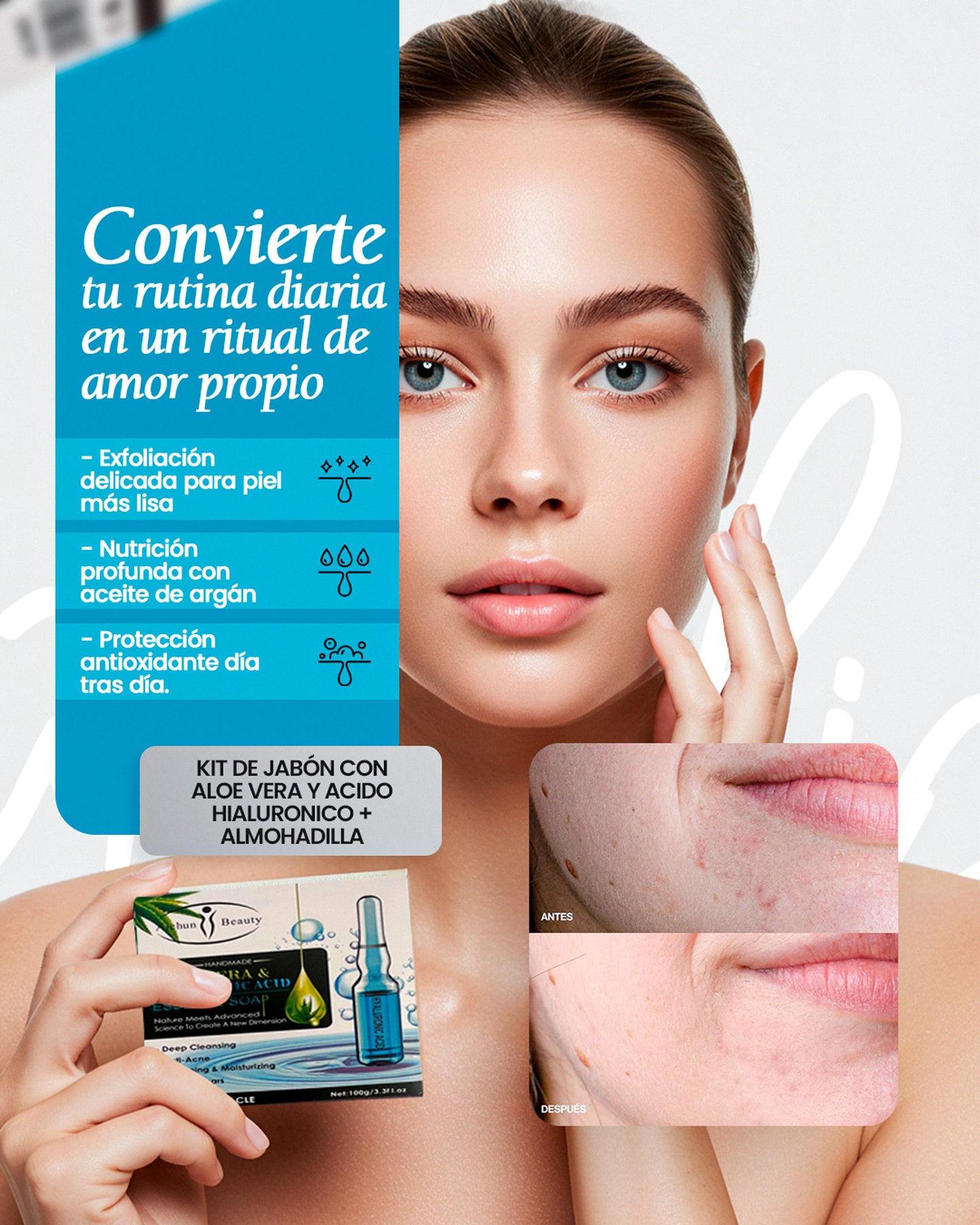 "Limpieza Profunda & Piel Radiante – Aloe Vera + Hyaluronic"