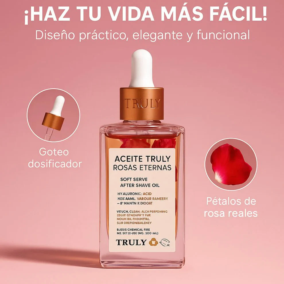 ACEITE TRULY BEAUTY - Piel Suave y Olorosa Después del Afeitado